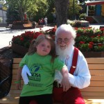 Hannah Hardesty and Santa